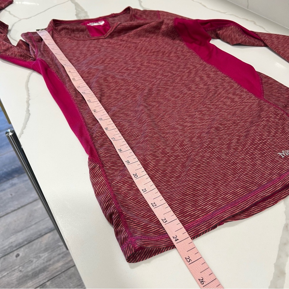 Marmot women's lateral long sleeve shirt pink size XS thumbhole hiking top - Picture 11 of 11